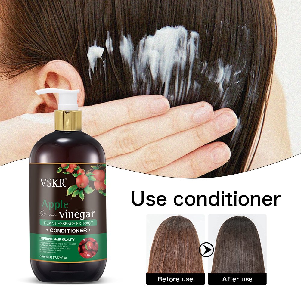 OEM ODM Natural Apple Cider Vinegar Shampoo for Men and Womens Hair Growth Thinning Hair & Loss