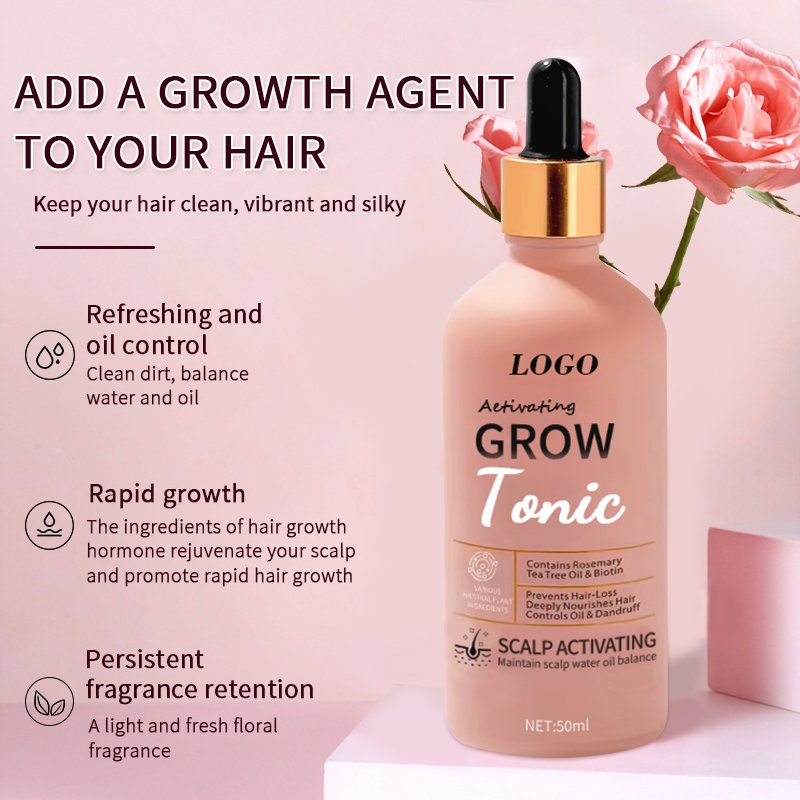 Rosemary and biotin extraction Repair damage caused by hot dyeing products that made hair rapid grows tonic hair oil to grow
