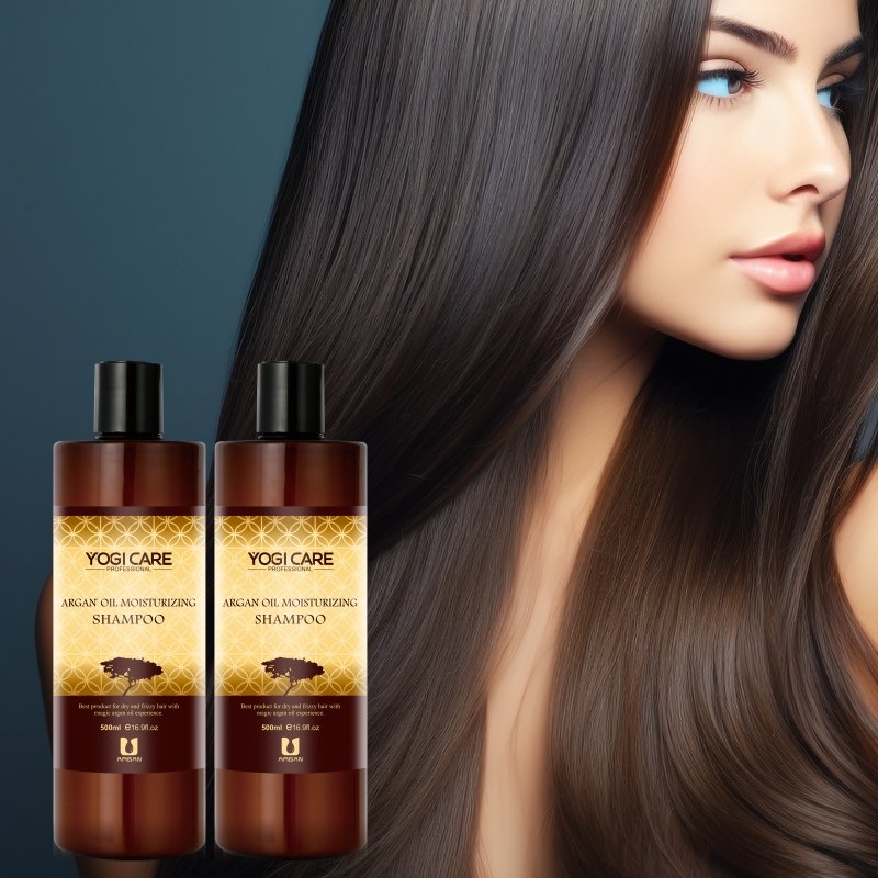 YOGI Private Label 500ml Argan Oil Moisturizing Care Shampoo Argan Shampoo For Salon
