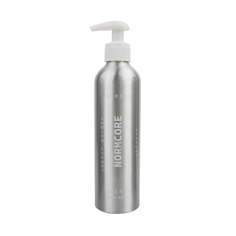 Luxury Private Label Recyclable Aluminum Packaging Essential Oil Argan Shea Butter Shampoo