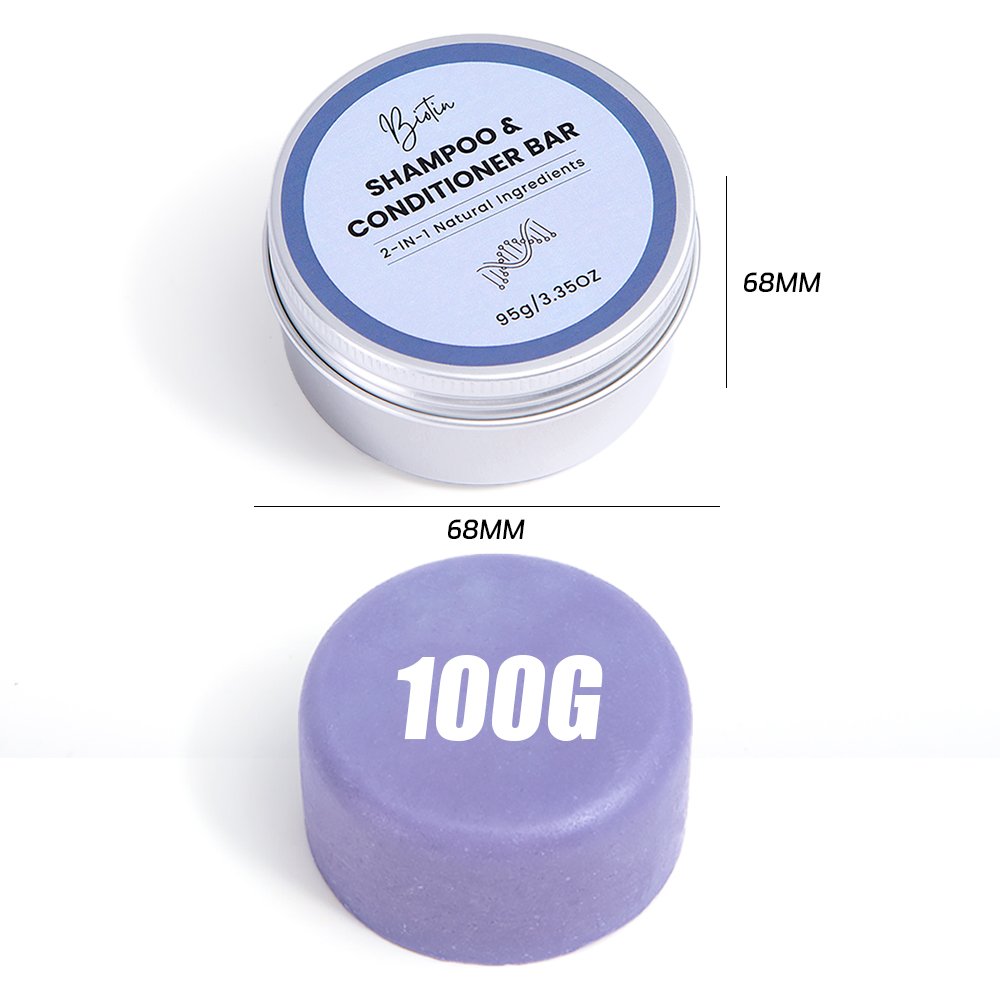 Eco-Friendly Natural Plant-Based Formula 2 in 1 Suitable Shampoo and Conditioner Bar for Dual-Action Hair Care