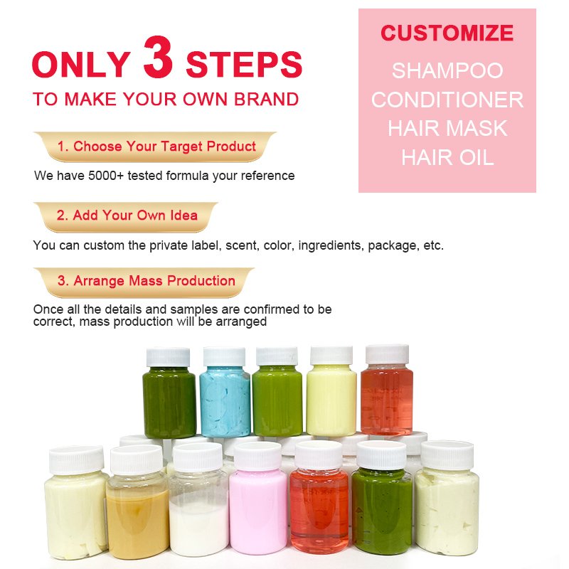Custom Private Label Protein Brazilian Shampoo and Conditioner Wholesale Natural Dry Hair Shampoo Customizable