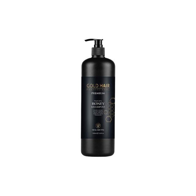 Wholesale Private Label Natural Honey Premium Shampoo for All Hair Types Gold Hair Salon and Home Care Use