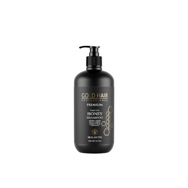 Wholesale Private Label Natural Honey Premium Shampoo for All Hair Types Gold Hair Salon and Home Care Use