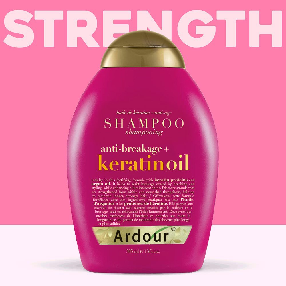 Organix Anti-Breakage Keratin Oil Shampoo, 385ml