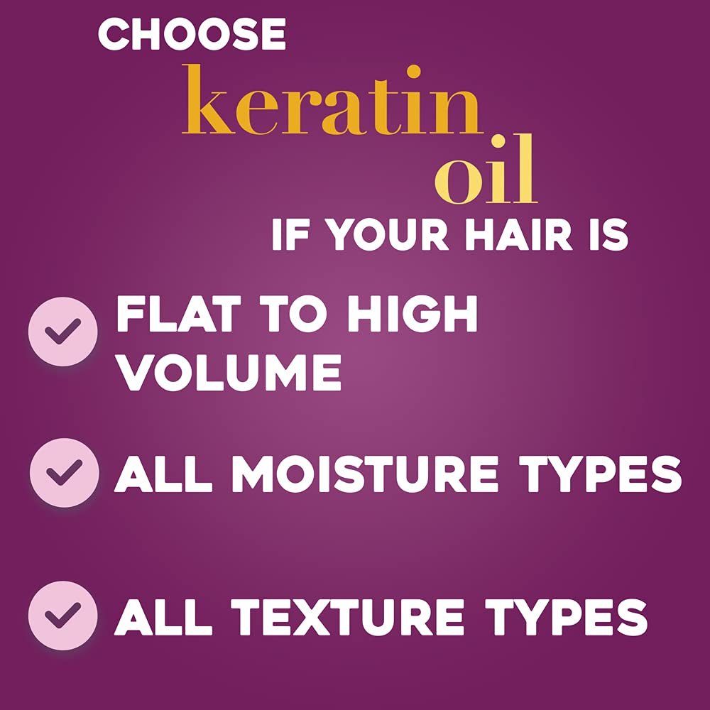 Organix Anti-Breakage Keratin Oil Shampoo, 385ml