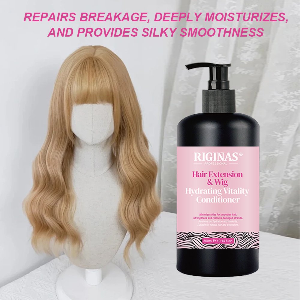Riginas Private Label Smoother Hair Shampoo and Conditioner for wigs and Extensions