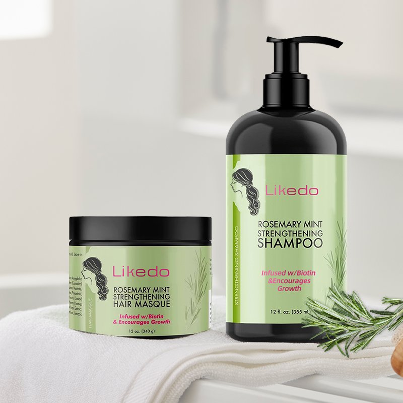 Custom Organic Rosemary Shampoo Best-selling Mint hair Growth shampoo and conditioner