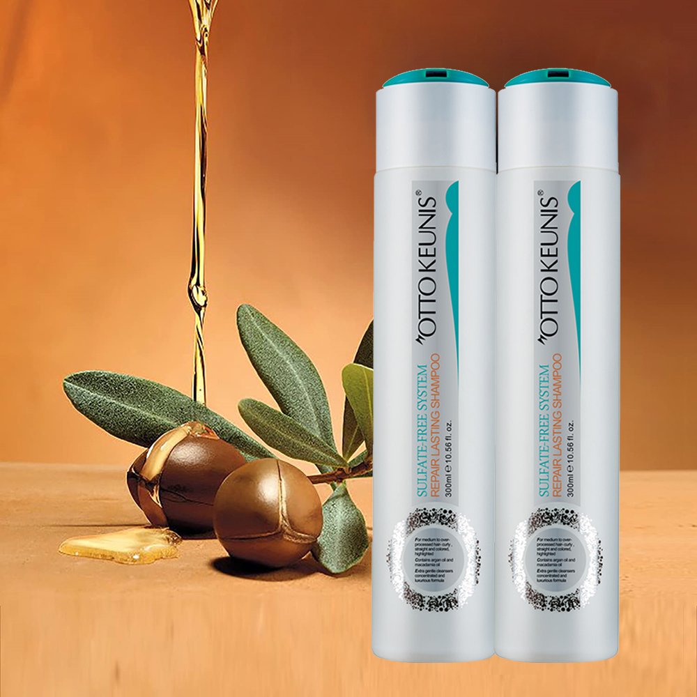 Wholesale professional salon hair care treatment 300ml organic argan oil repair shampoo