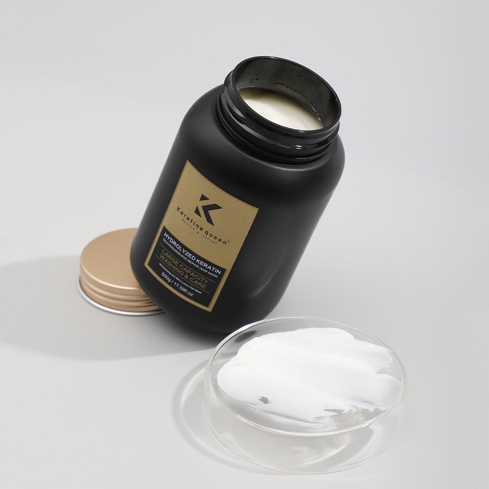 Private Label 500ml Black Diamond Luxurious Volumizing Shampoo Keratin Hair Mask for Repairing Hair