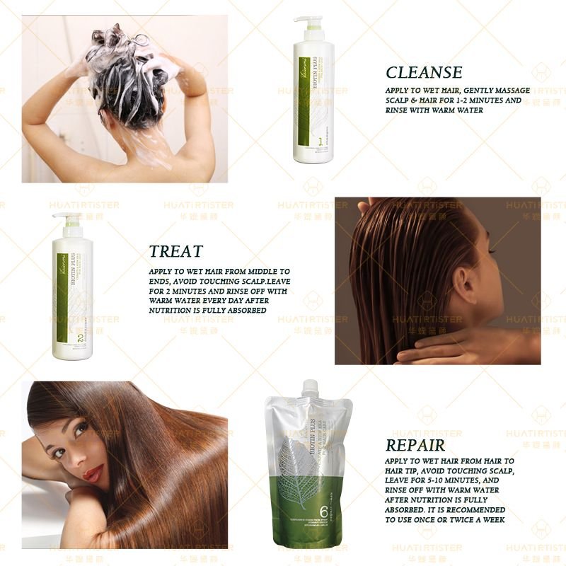 Huati Sifuli VISIONMI 800ml Private Label Natural Biotin Collagen Shampoo For Hair scalp Shampoo And Conditioner Set