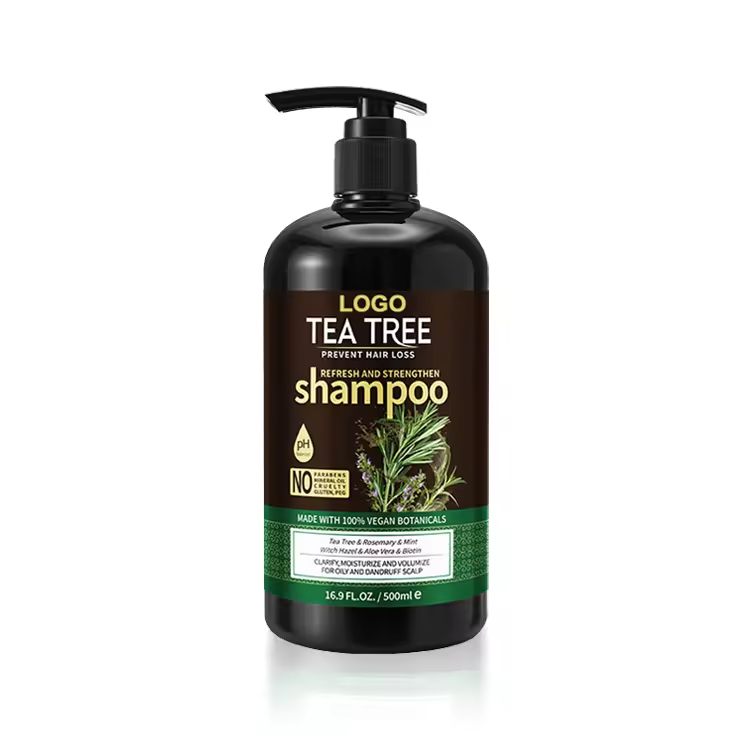 Mens Women's Shampoo Anti Dandruff Organic Natural Anti-Lice Damage Anti Hair Loss Treatment Shampoo With Tea Trea
