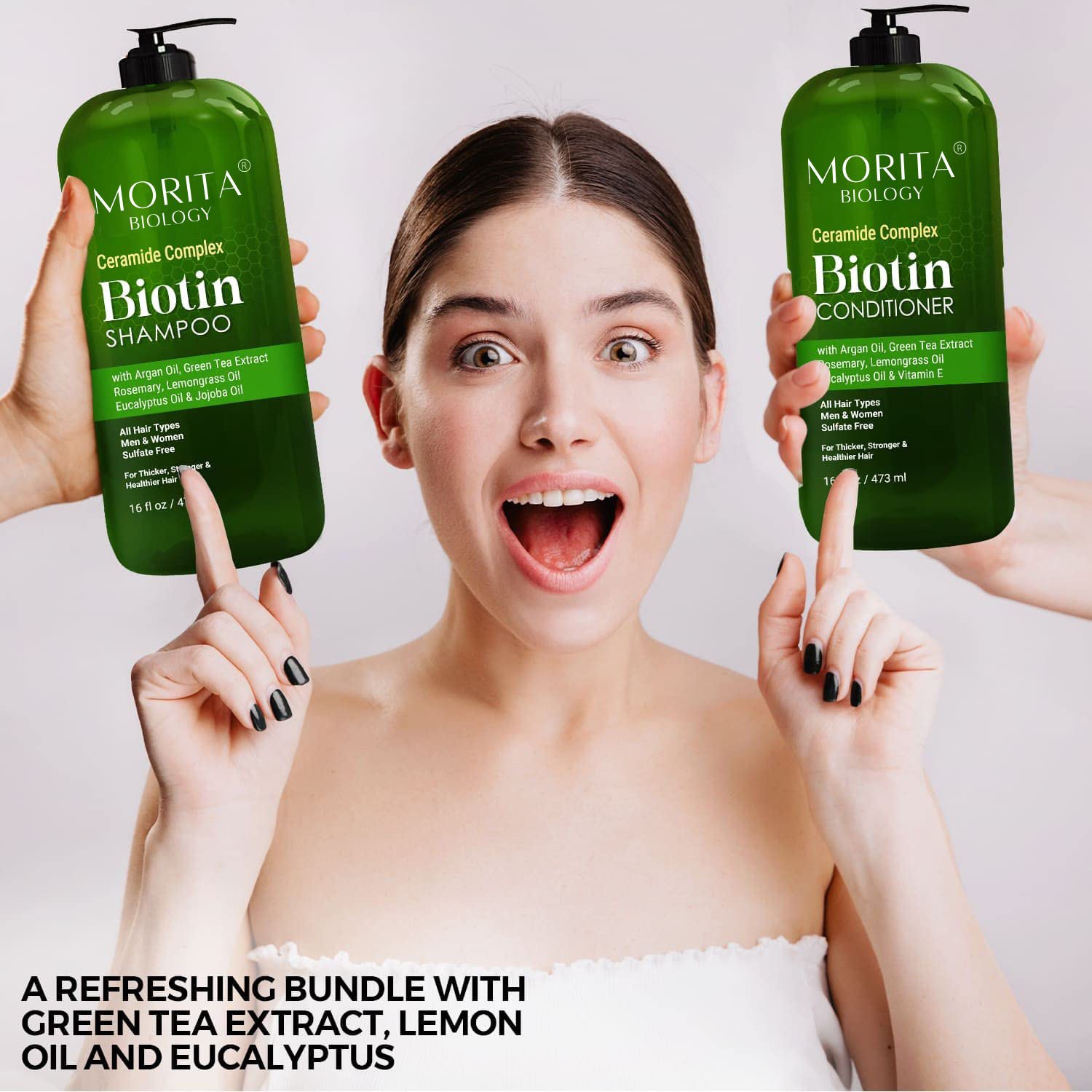 Hair Care Set Kit Sulfate-free Smoothing Moisturizing & Ceramide & Biotin Natural Organic Hair Shampoo Bars Private Label