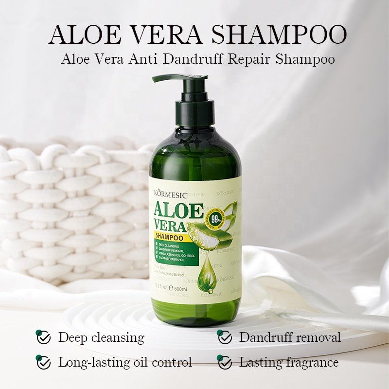 KORMESIC Hot sales aloe Silky Smooth Smooth Shampoo Hair Care Refreshing Oil aloe Shampoo