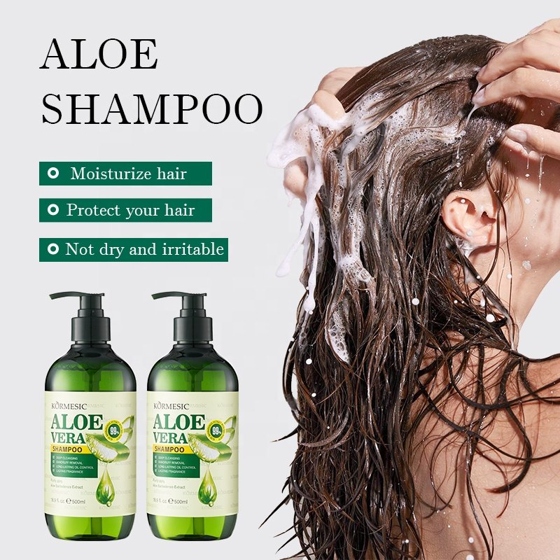 KORMESIC Hot sales aloe Silky Smooth Smooth Shampoo Hair Care Refreshing Oil aloe Shampoo