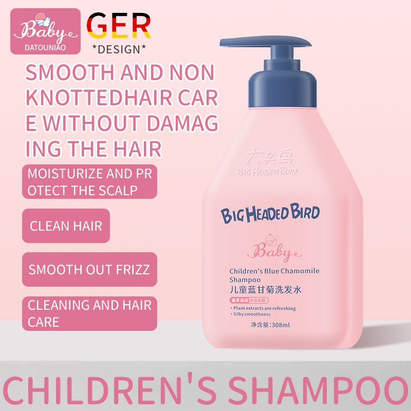 OEM Smoothing shampoo Moisturizing children kids shampoo Blue chamomile personalized Nourishing baby body wash shampoo for kids