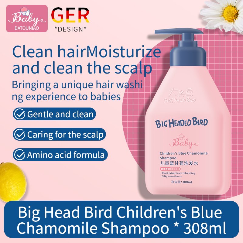 OEM Smoothing shampoo Moisturizing children kids shampoo Blue chamomile personalized Nourishing baby body wash shampoo for kids