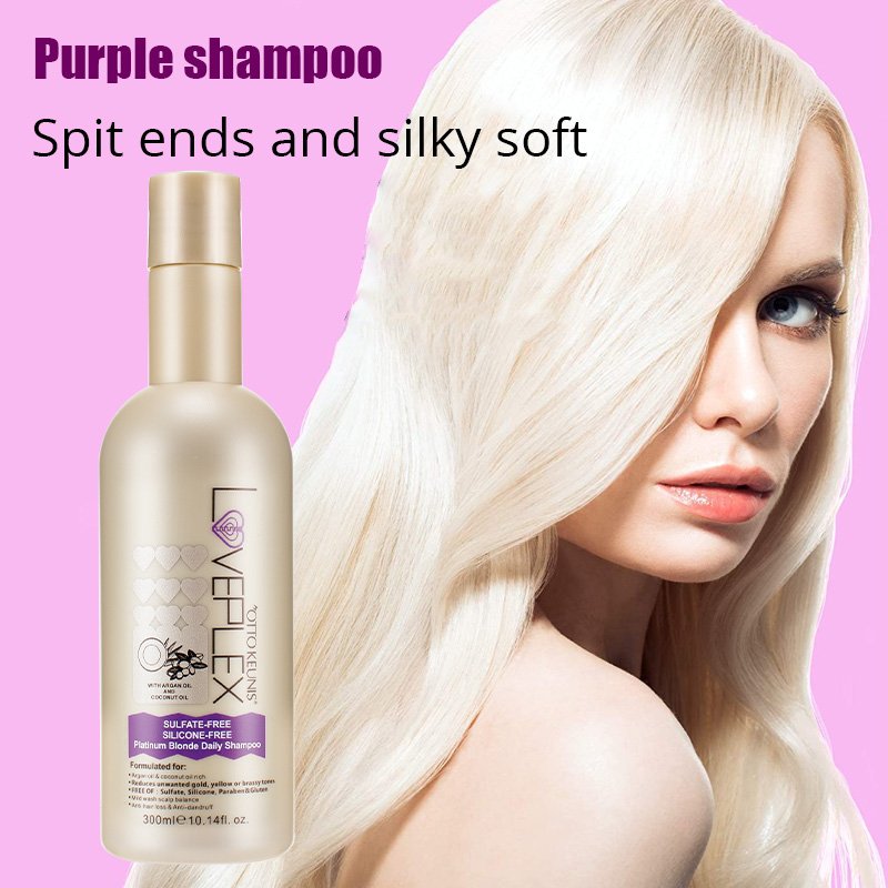 Wholesale Private Label Professional Salon Daily Use Hair Blonde Color Protect Anti Yellow Purple Shampoo