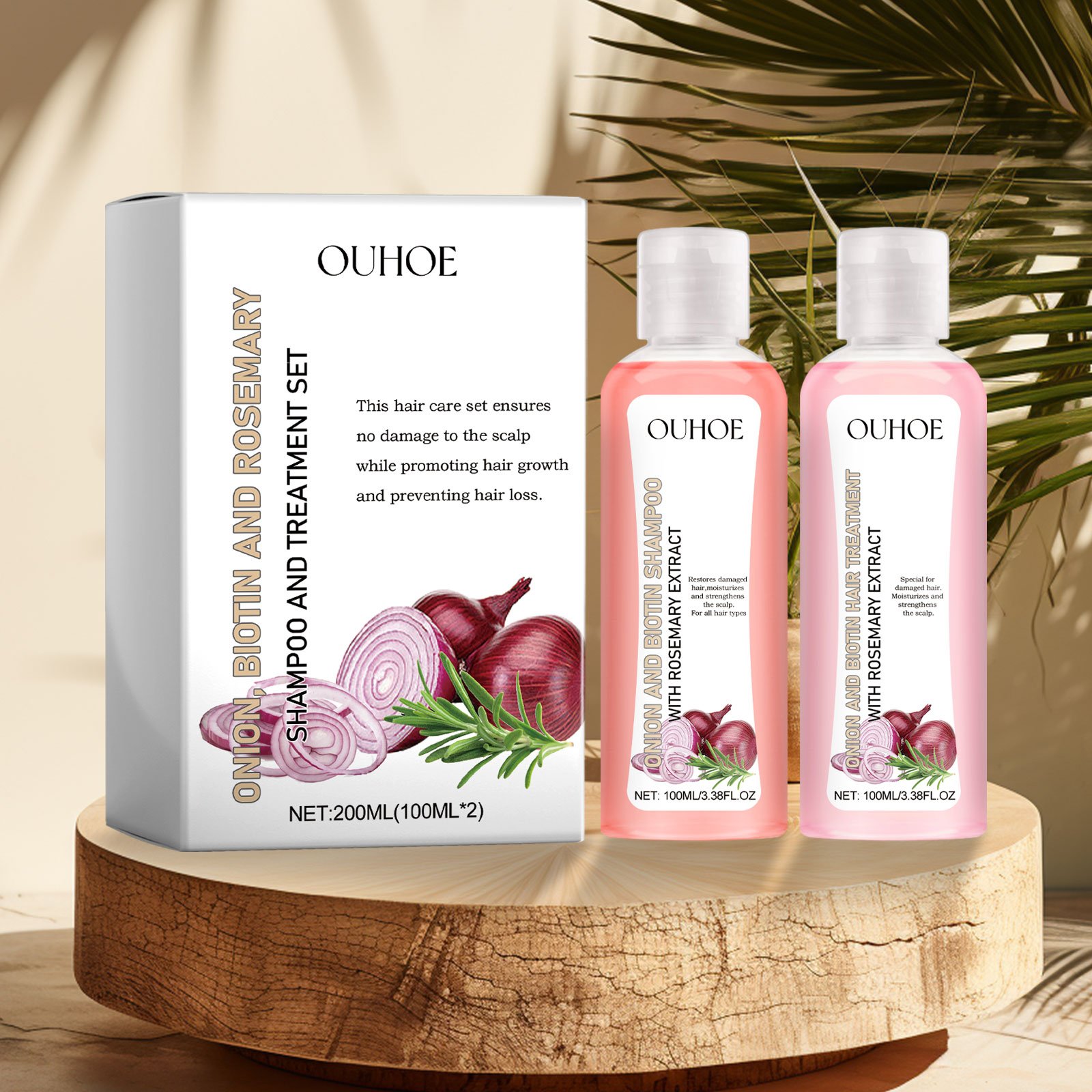 Factory OEM Wholesale Natural Organic Onion Biotin Rosemary Shampoo Treatment For Damaged Repair Stronger Hair Growth Shampoo
