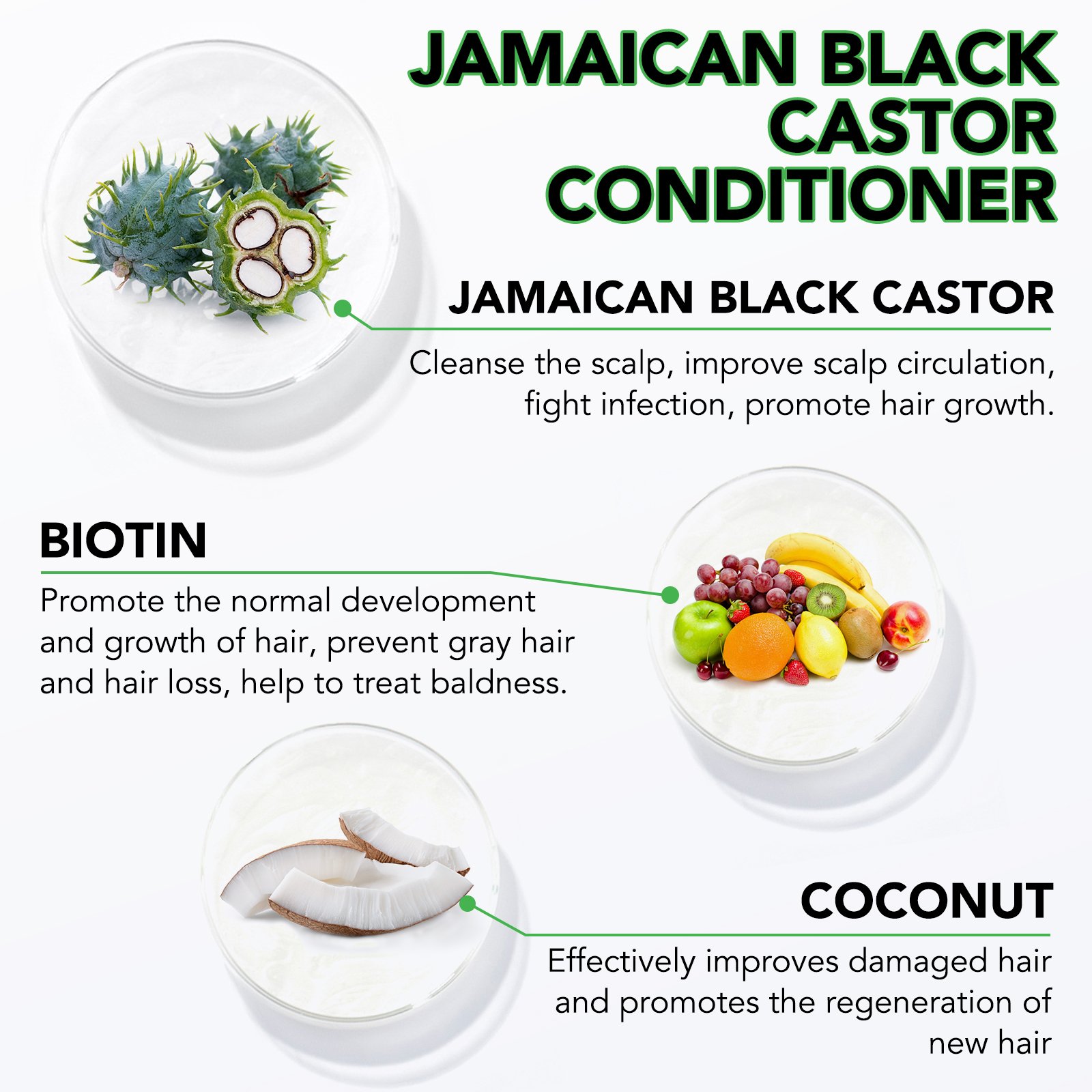 ALIVER private label biotin hair growth deep treatment hair extension black castor oil hair shampoo and conditioner