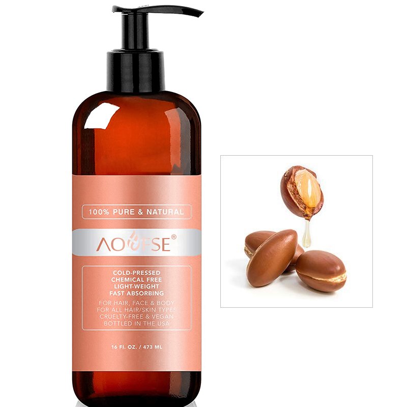 Private Label Moisturizing Smoothing Shampoo and Conditioner with Hair Growth Serum and Argan Oil