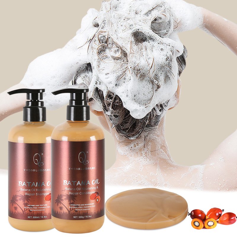 Private Label Natural Batana Oil Organic Promotes Hair Growth Repair Damaged Batana Oil Hair Shampoo And Conditioner Set