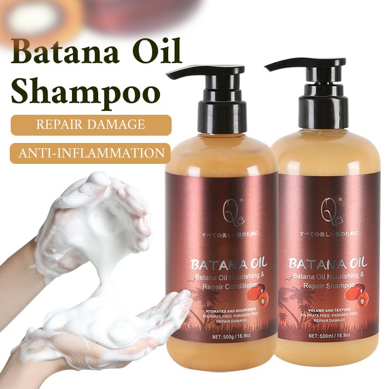 Private Label Natural Batana Oil Organic Promotes Hair Growth Repair Damaged Batana Oil Hair Shampoo And Conditioner Set