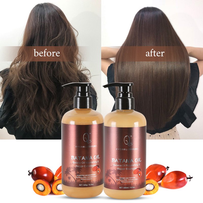 Private Label Natural Batana Oil Organic Promotes Hair Growth Repair Damaged Batana Oil Hair Shampoo And Conditioner Set