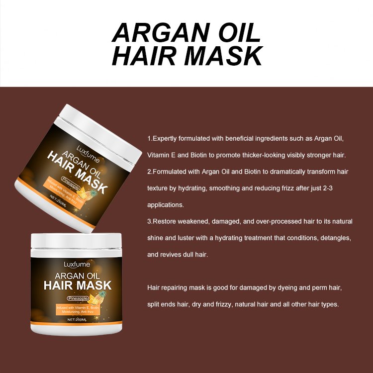 OEM/ODM Natural Hair Care Products Argan Oil Shampoo Conditioner Hair Mask for Hair Salon