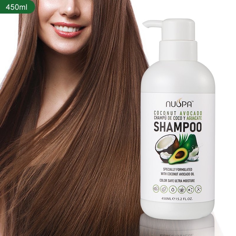 Custom Logo Wholesale Natural Coconut Avocado Oil Shampoo Gentle Cleaning Restore Fluffy Argan Oil Hair Shampoo