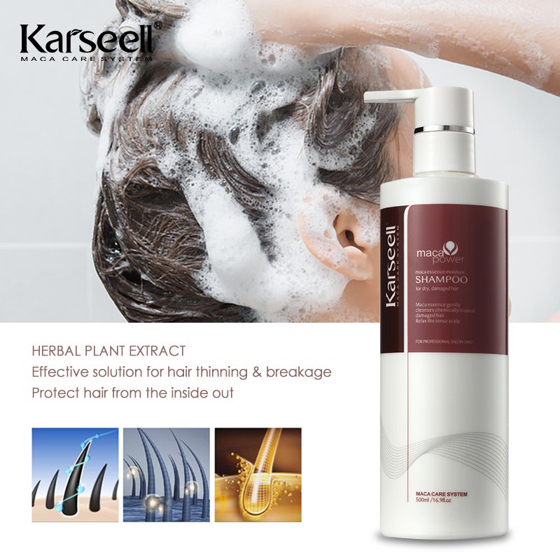 Karseell Private Label Organic Anti Hairloss Shampoo Hair Growth Shampoo 500ML Keratin Hair Care Shampoo Without Formaldehyde