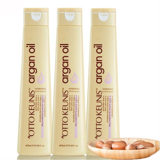 China Professional Hair Shampoo Brands OEM Manufacturer Wholesale Plastic Bottle Natural Argan Oil Shampoo