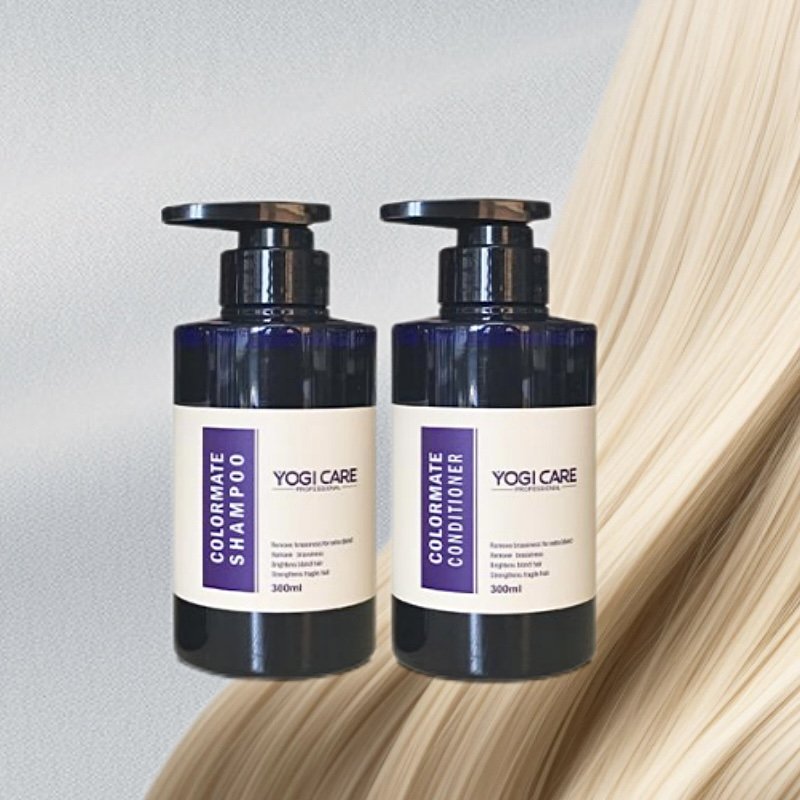OEM OBM Shampoo Blond Silver Hair Repair Silver Anti Brass Yellow Hair Loss Purple Shampoo and conditioner