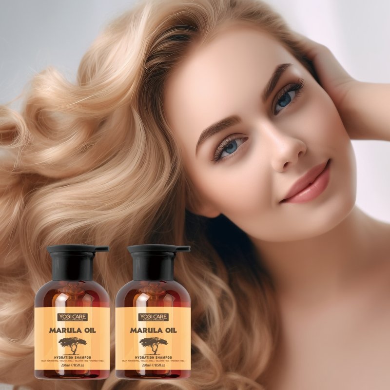 OEM Marula Oil Shampoo Silicone-Free Herbal Natural Moisturizing Daily Shampoo