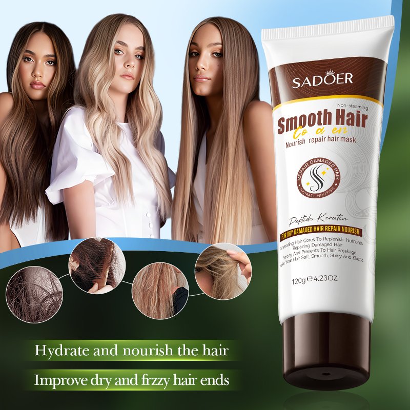 OEM SAOER Private Label Collagen Hair Care Set Deep Cleaning Nourishing Repair Smooth Lightening Shampoo And Hair Conditioner