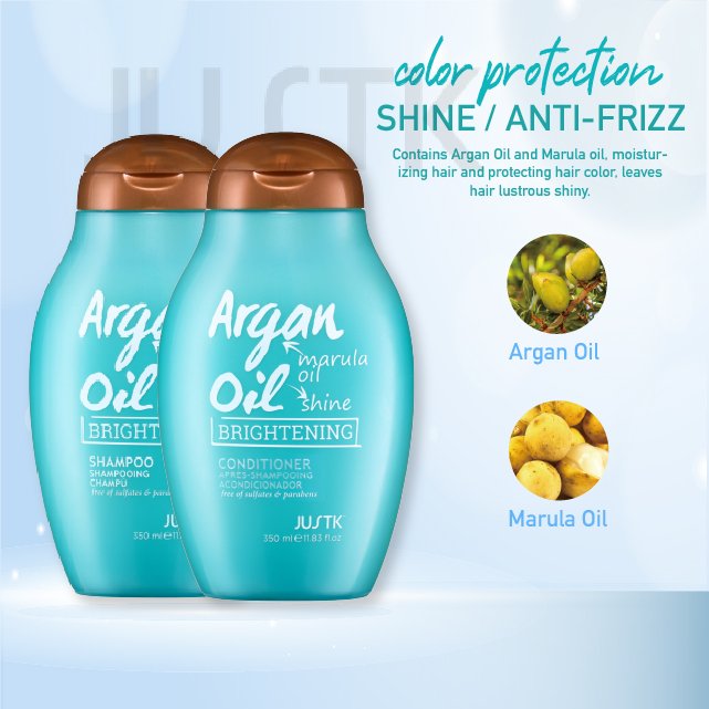 Custom Argan Oil Hair Shampoo and Conditioner for Dyed Hair Brightening Sulfate-free Vegan Clear Morocco Argan Oil Shampoo