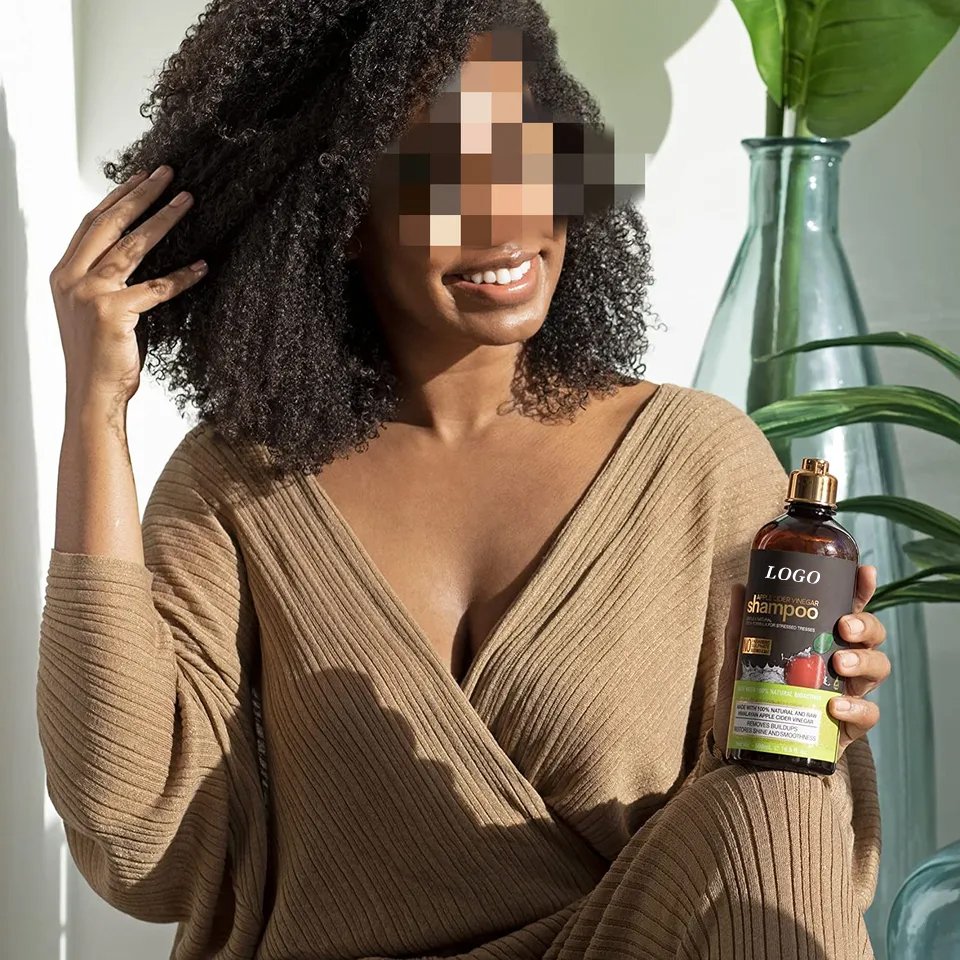 BLIW Private Label High Quality 100% Natural Anti Hair Loss Anti Dandruff Thickening Hair Growth Apple Cider Vinegar Shampoo