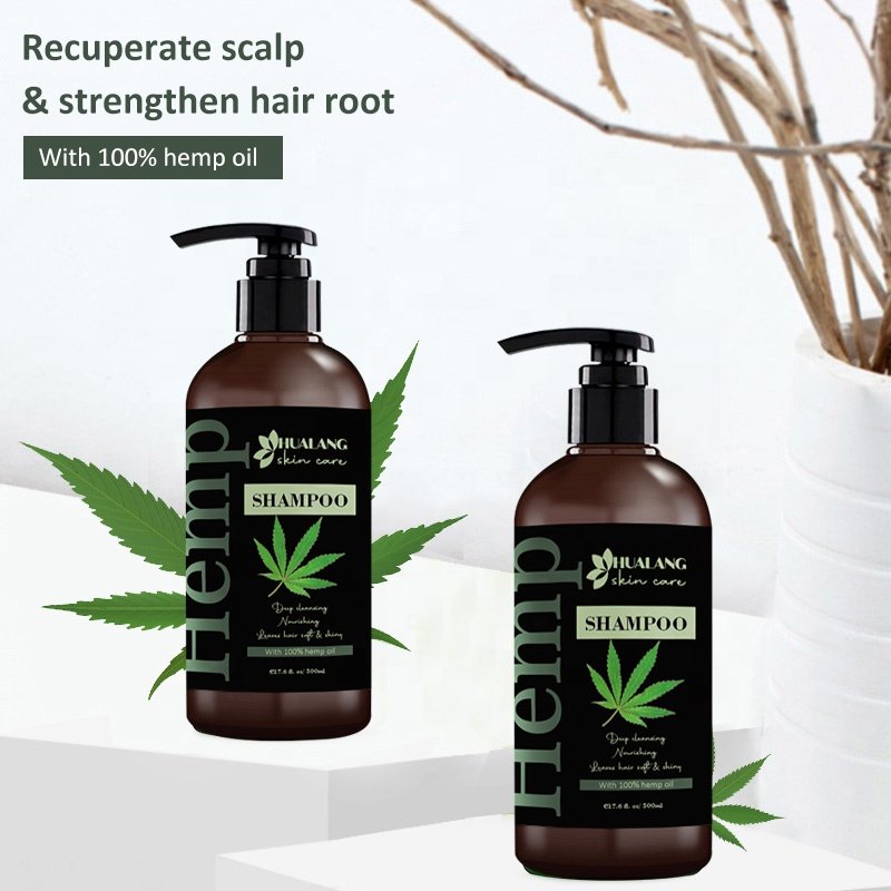 Custom Private Label Wholesale Hemp Set Shampoo and Conditioner Hemp CBD Oil Hair Growth Hemp Shampoo