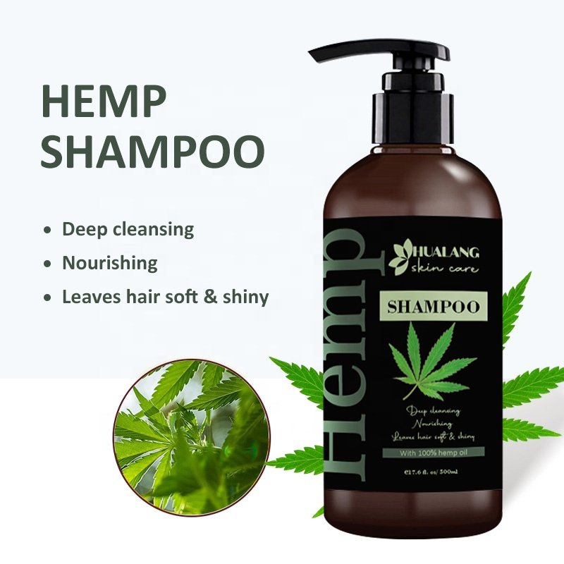 Custom Private Label Wholesale Hemp Set Shampoo and Conditioner Hemp CBD Oil Hair Growth Hemp Shampoo