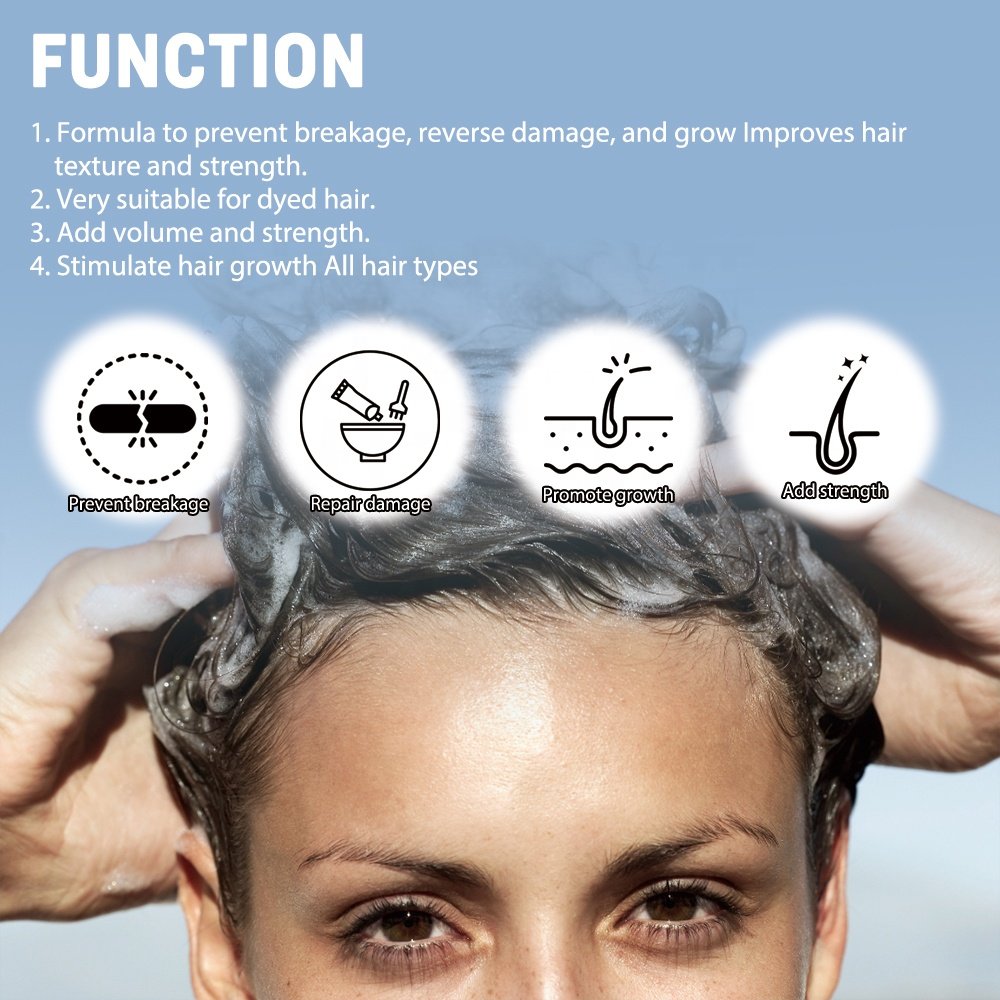 New Custom Label Natural Anti Hair loss Restore Splits Ends Breakage Hair Chebe Oil Masque Shampoo Conditioner