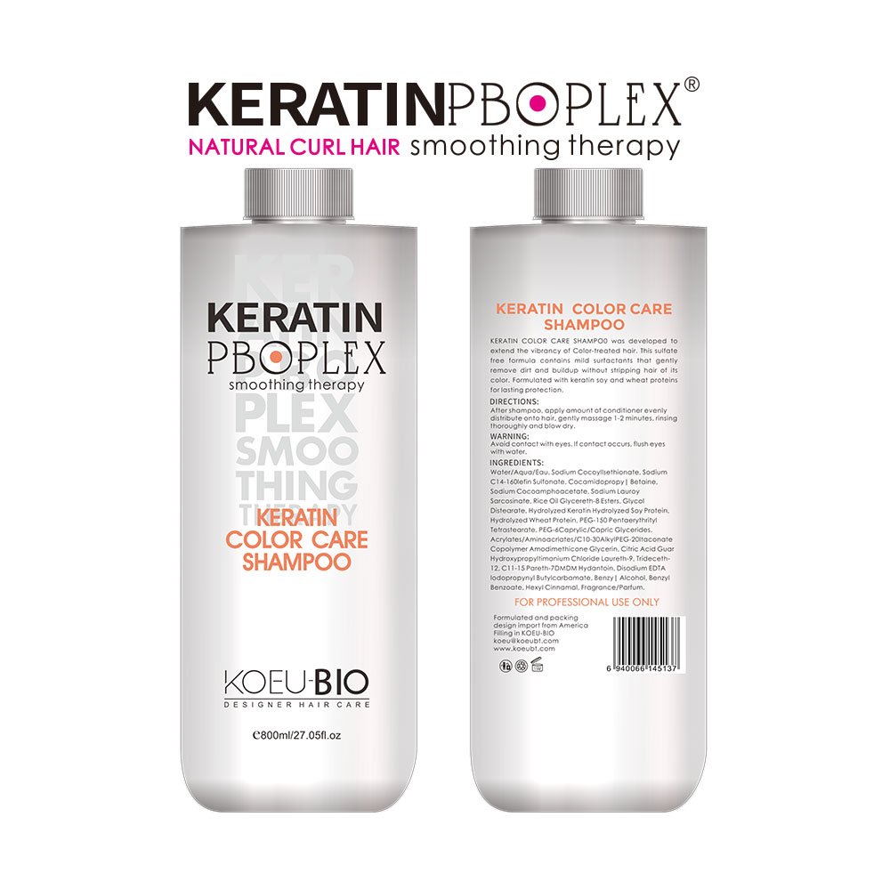 PBOPLEX Professional Salon Moisturizing Shampooing Bulk Color Protection Smooth Shiny Hair Shampoo 800ml Factory Wholesale