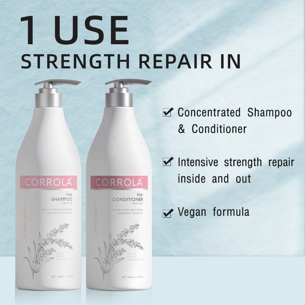 Factory Wholesale 1000ml Citric Acid Shampoo And Conditioner Set