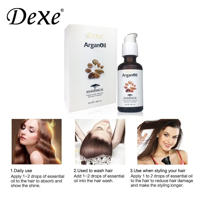 Factory supplier Dexe organic argan oil shampoo hair care product/bulk shampoo
