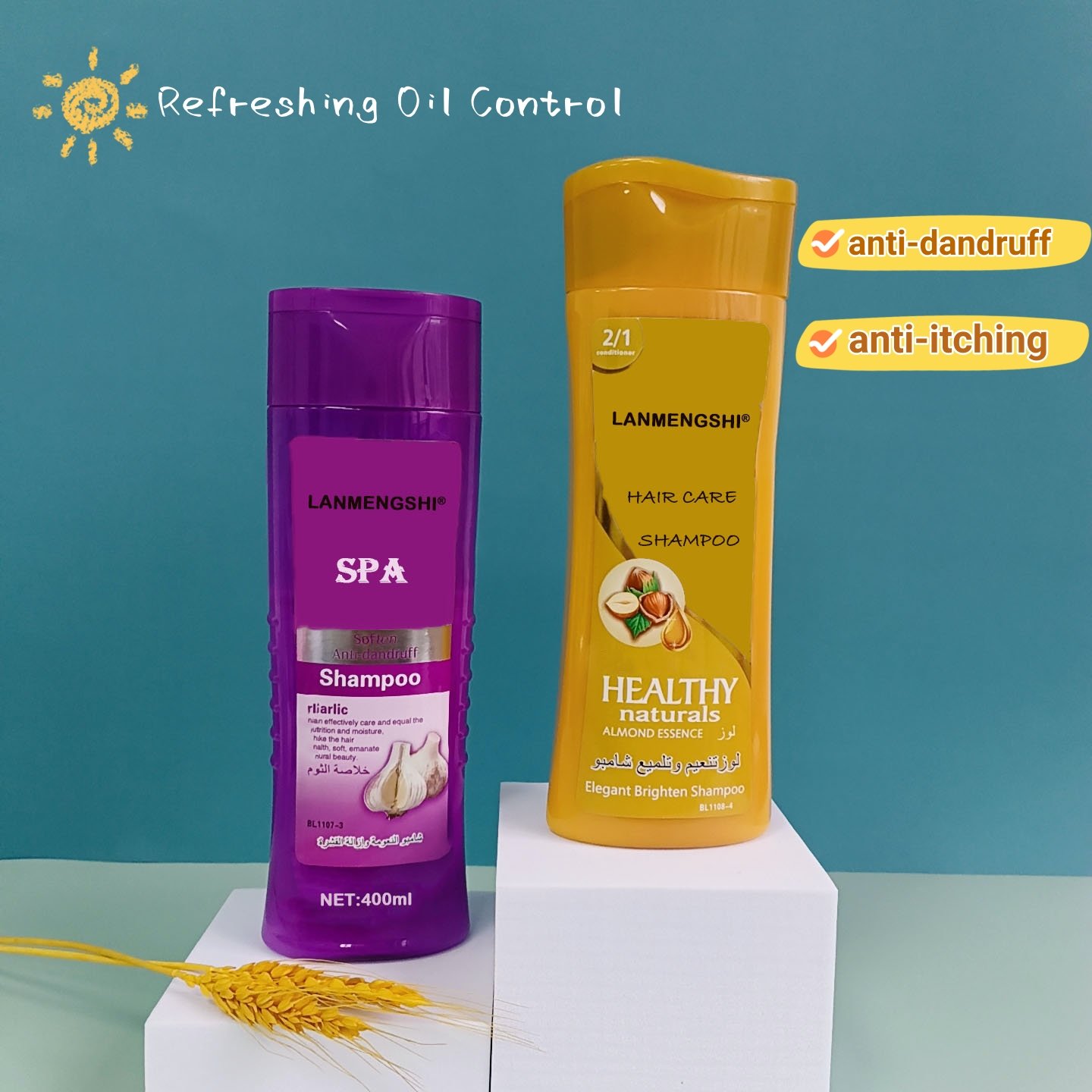 New anti itch and dandruff shampoo deep cleansing and hair care shampoo