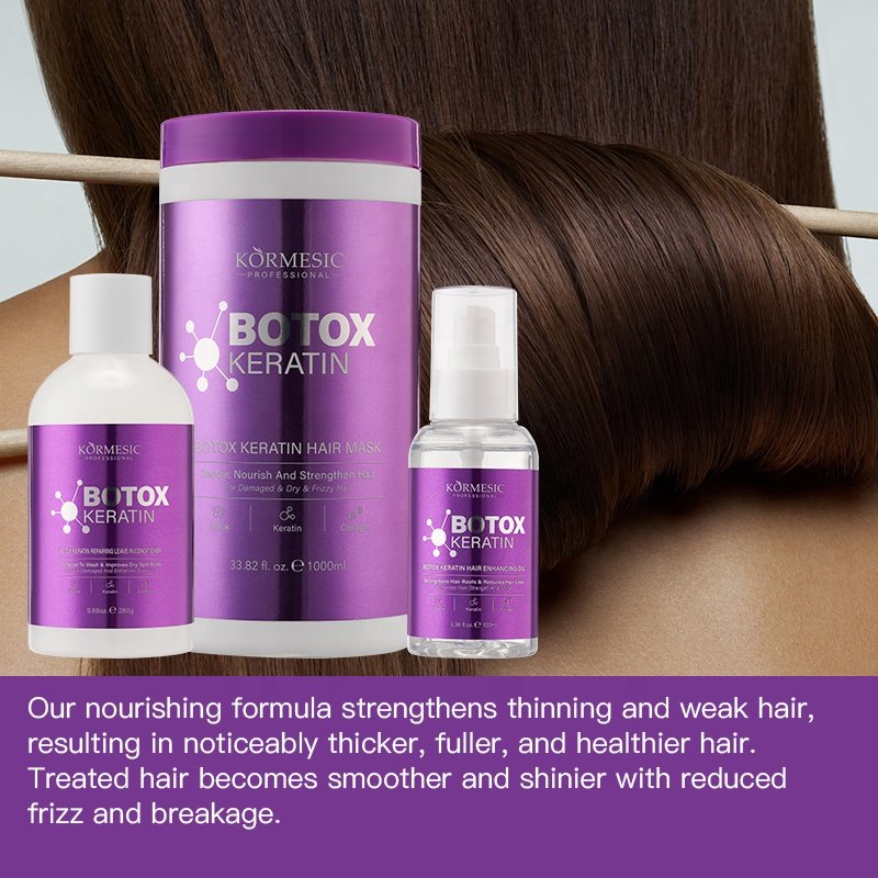 Private Label KORMESIC Organic Hair Care Damage Repair 1000ML Biotin Keratin Botox Protein Hair Shampoo
