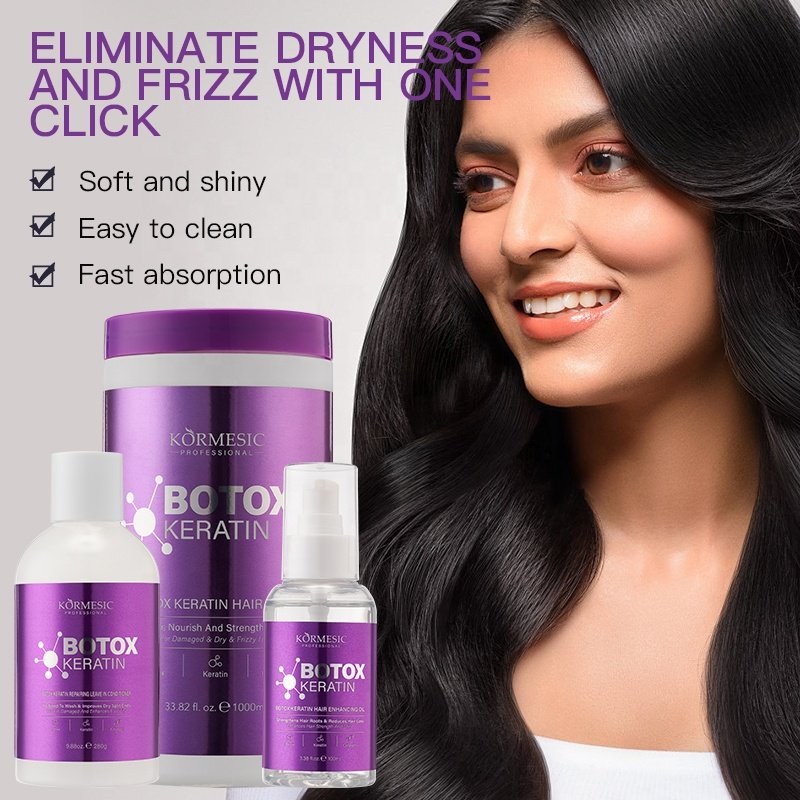Private Label KORMESIC Organic Hair Care Damage Repair 1000ML Biotin Keratin Botox Protein Hair Shampoo