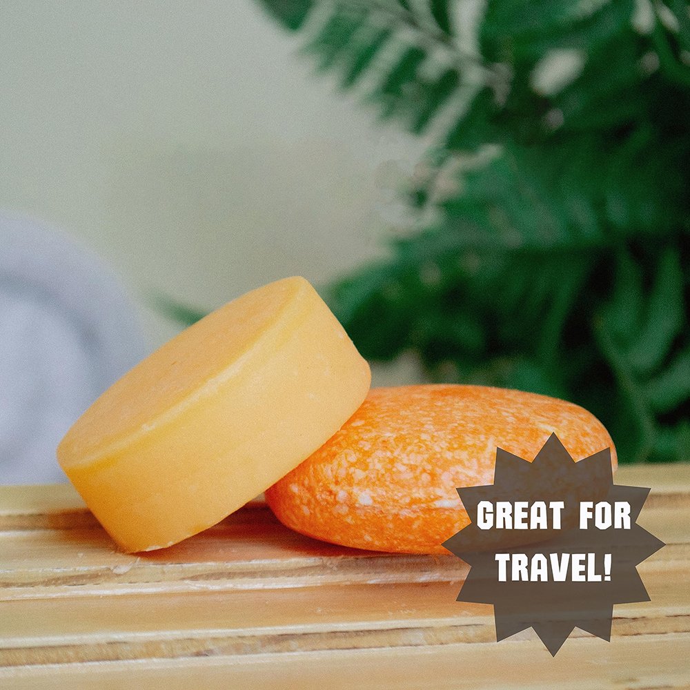Fresh Citrus Bergamot Organic Shampoo and Conditioner Bar for Gift Set