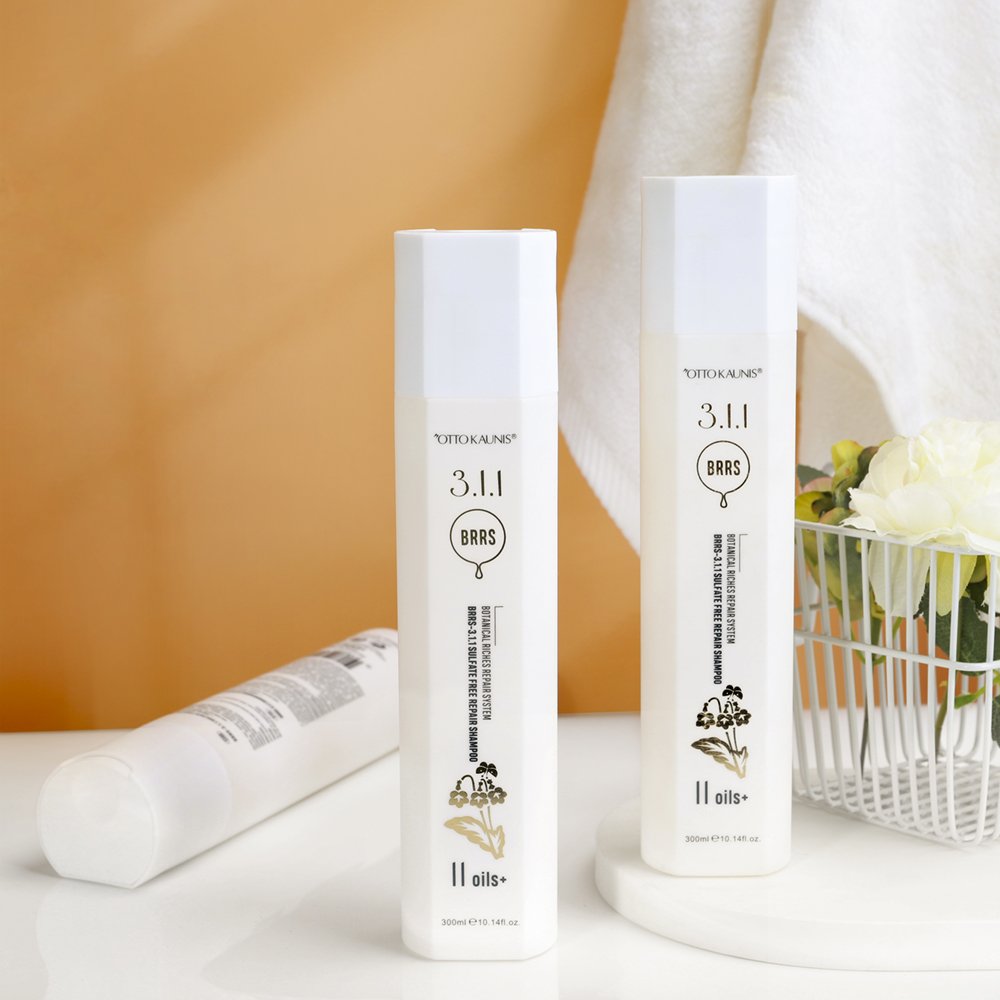Custom private label hair care repair shampoo crystal coconut oil castor oil biotin collagen shampoo for frizzy hair