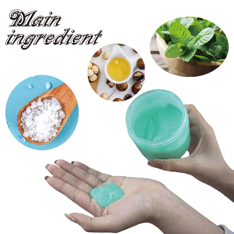OEM private label Sea Salt hair treatment shampoo scalp scrub exfoliator