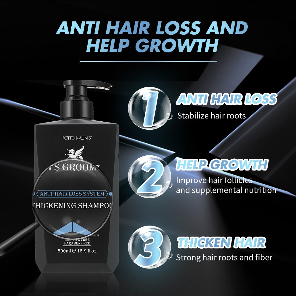 Make own brand natural ginger essence sulfate free anti loss men hair growth shampoo